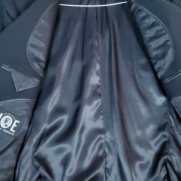 JOE Joseph Abboud Wool Black Dual Vent Blazer Sport Jacket 46R Wool - Picture 8 of 15